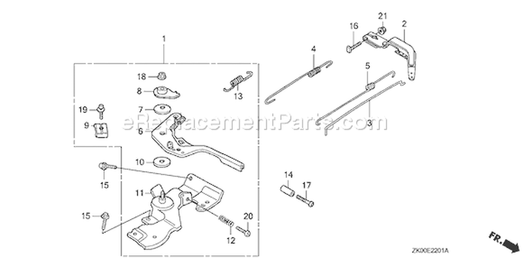 Page D Diagram and Parts List for GX200 Type SD/A - VIN# GCAE-1900001 Honda Engine