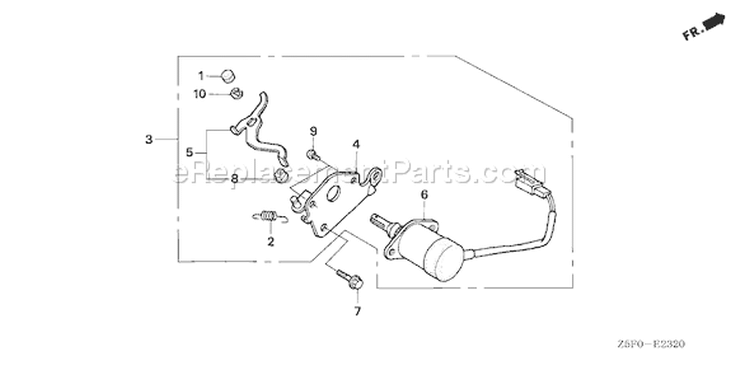 Page B Diagram and Parts List for GX240R1 Type VMT2 - VIN# GCAKK-1000001 Honda Engine