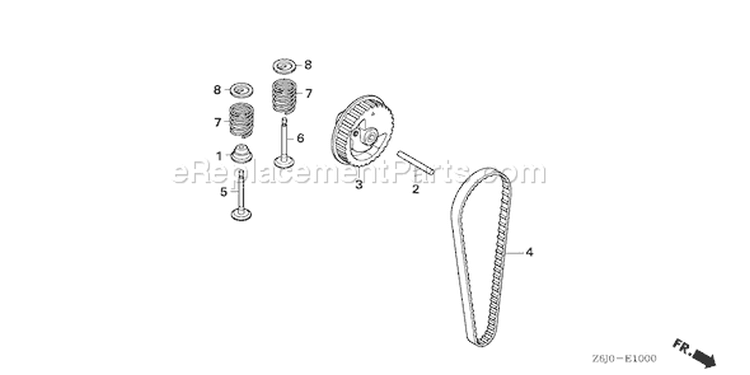 Page B Diagram and Parts List for GX25NT Type SAM3 - VIN# GCART-1000001 Honda Engine
