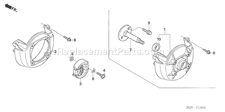Page F Diagram and Parts List for GX25NT Type SAM3 - VIN# GCART-1000001 Honda Engine