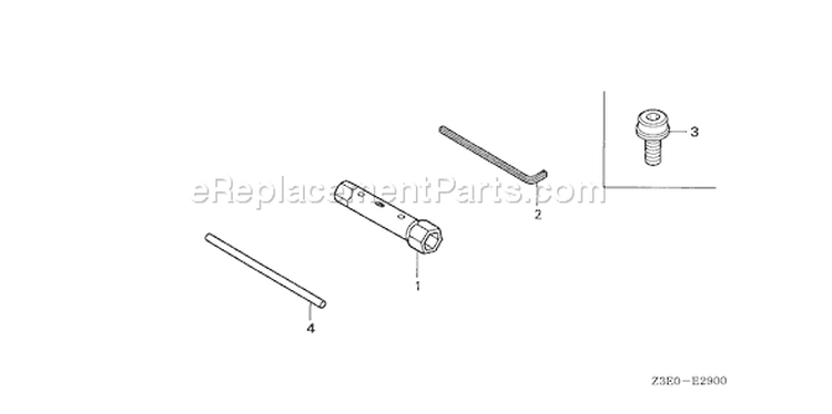 Page K Diagram and Parts List for GX25T Type HUT - VIN# GCANT-1000001 Honda Engine