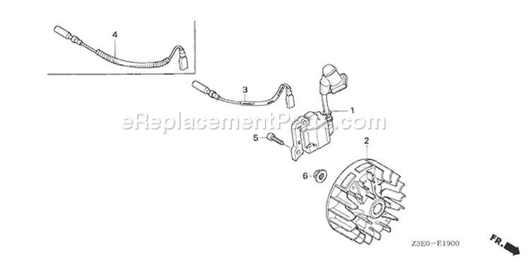 Page G Diagram and Parts List for GX25T Type HUT - VIN# GCANT-1000001 Honda Engine