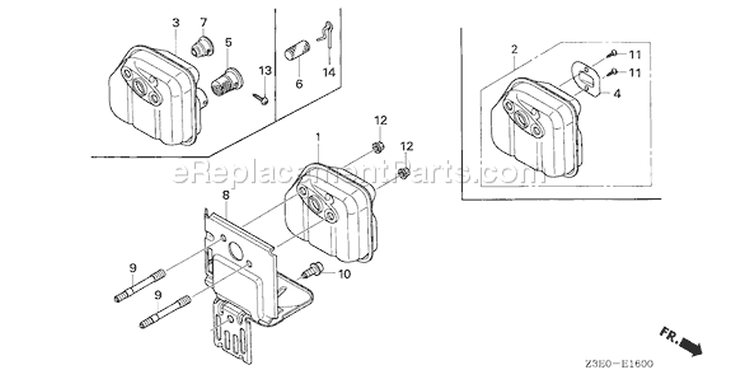 Page I Diagram and Parts List for GX25T Type HUT - VIN# GCANT-1000001 Honda Engine