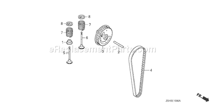 Page B Diagram and Parts List for GX25 Type SAM2 - VIN# GCAAM-1200001-9999999 Honda Engine