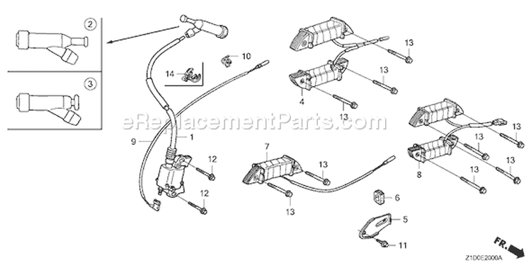 Page L Diagram and Parts List for GX270T Type QAG2 - VIN# GCADT-1000001-9999999 Honda Engine
