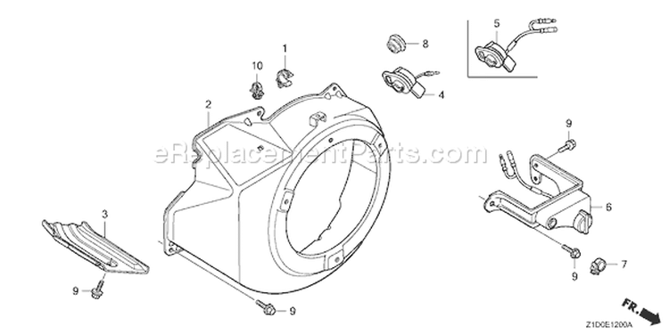 Page I Diagram and Parts List for GX270T Type QAG2 - VIN# GCADT-1000001-9999999 Honda Engine