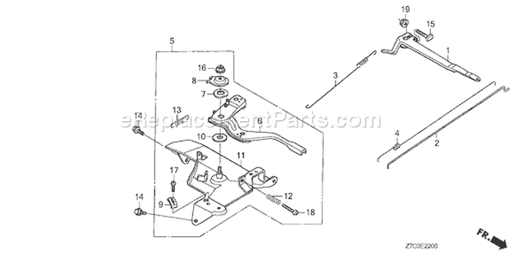Page D Diagram and Parts List for GX270UH Type QXC9 - VIN# GCAGH-1000001 Honda Engine