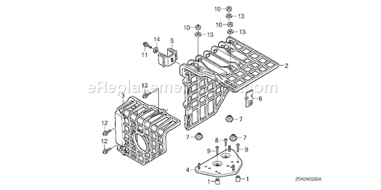 Page O Diagram and Parts List for GX270RT Type VPE2 - VIN# GCAJT-1163870 Honda Engine