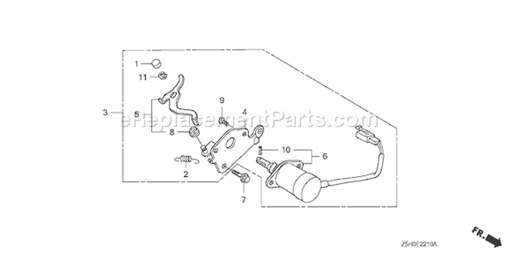 Page B Diagram and Parts List for GX270U Type VMS2 - VIN# GCALK-1000001 Honda Engine
