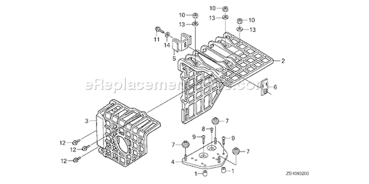 Page O Diagram and Parts List for GX270U Type VSD9 - VIN# GCALK-1000001 Honda Engine