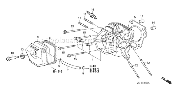 Page I Diagram and Parts List for GX270U Type WMA4 - VIN# GCALK-1000001 Honda Engine