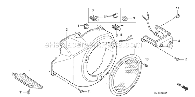 Page J Diagram and Parts List for GX270U Type WMA4 - VIN# GCALK-1000001 Honda Engine