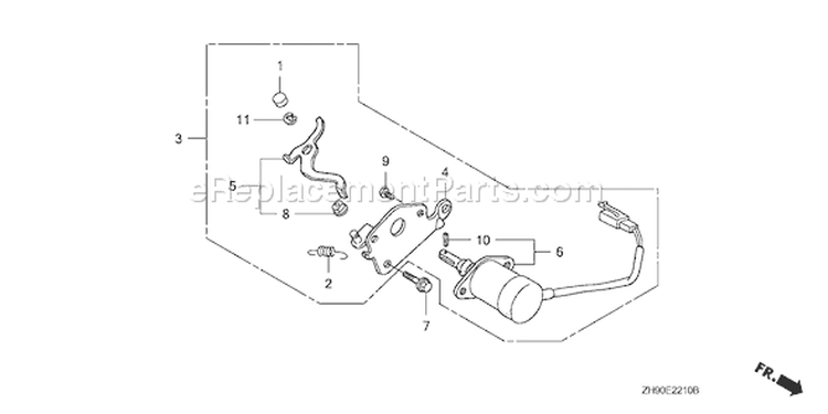 Page B Diagram and Parts List for GX270 Type VAG2/A - VIN# GCAB-2000001-9999999 Honda Engine