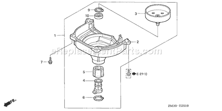 Page G Diagram and Parts List for GX31 Type SCMS - VIN# GCAG-1000001-2099999 Honda Engine