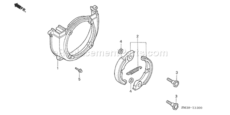 Page D Diagram and Parts List for GX31 Type SA2/A - VIN# GCAG-2100001-9999999 Honda Engine