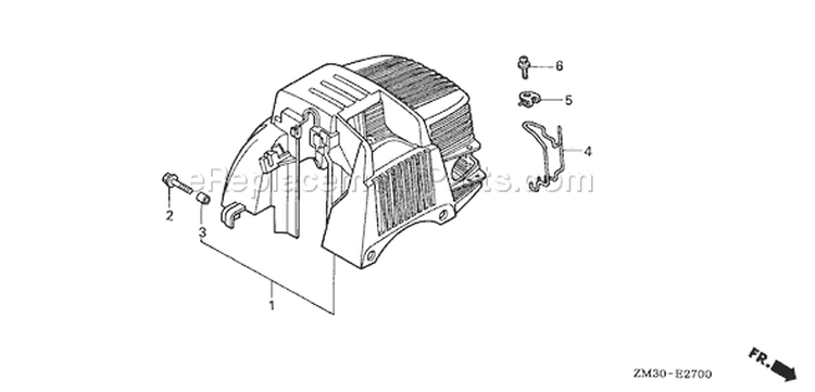 Page E Diagram and Parts List for GX31 Type SA2/A - VIN# GCAG-2100001-9999999 Honda Engine
