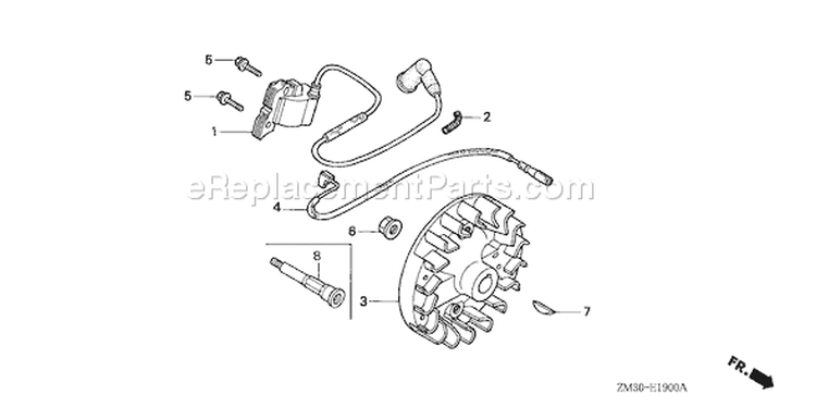 Page G Diagram and Parts List for GX31 Type SA2/A - VIN# GCAG-2100001-9999999 Honda Engine
