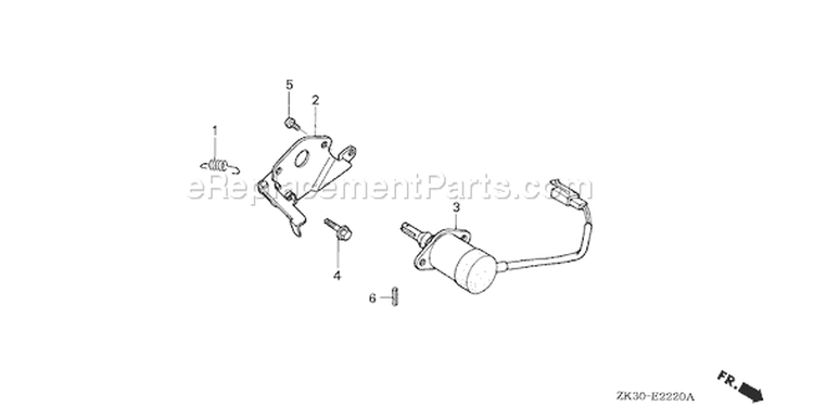 Page B Diagram and Parts List for GX340K1 Type EDN2 - VIN# GC05-2000001-3599999 Honda Engine