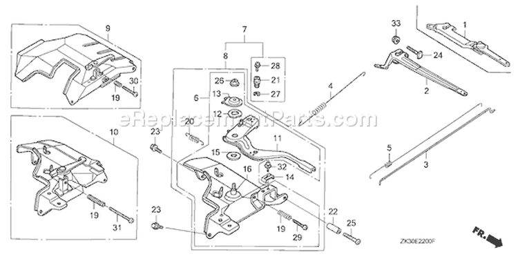 Page D Diagram and Parts List for GX340K1 Type VWE2/A - VIN# GC05-3600001-9999999 Honda Engine