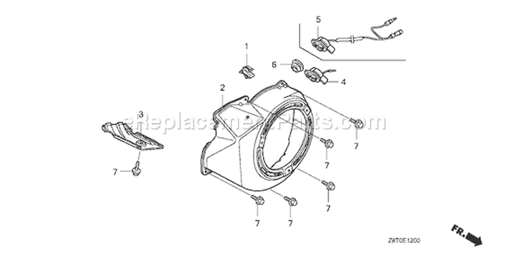 Page I Diagram and Parts List for GX340UT1 Type VA2 - VIN# GCAVT-1000001 Honda Engine