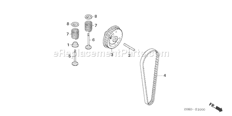 Page B Diagram and Parts List for GX35NT Type T3 - VIN# GCAST-1000001 Honda Engine