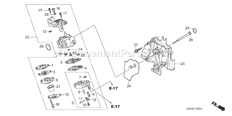 Page C Diagram and Parts List for GX35NT Type T3 - VIN# GCAST-1000001 Honda Engine