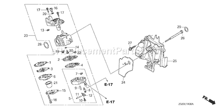 Page C Diagram and Parts List for GX35 Type SAT - VIN# GCACM-1000001-1099999 Honda Engine