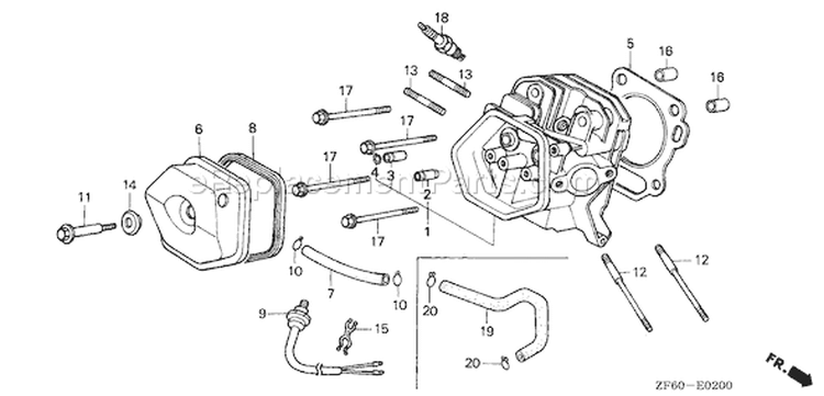 Page I Diagram and Parts List for GX390K1 Type QNE2 - VIN# GCAA-2000001-3399999 Honda Engine
