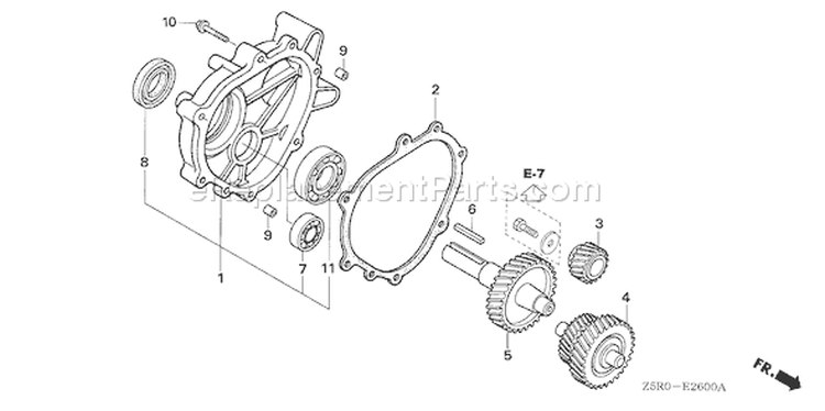 Page S Diagram and Parts List for GX390U1 Type LKE - VIN# GCANK-1000001 Honda Engine