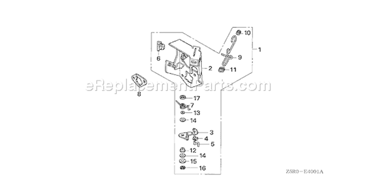 Page R Diagram and Parts List for GX390U1 Type VAA8 - VIN# GCANK-1000001 Honda Engine