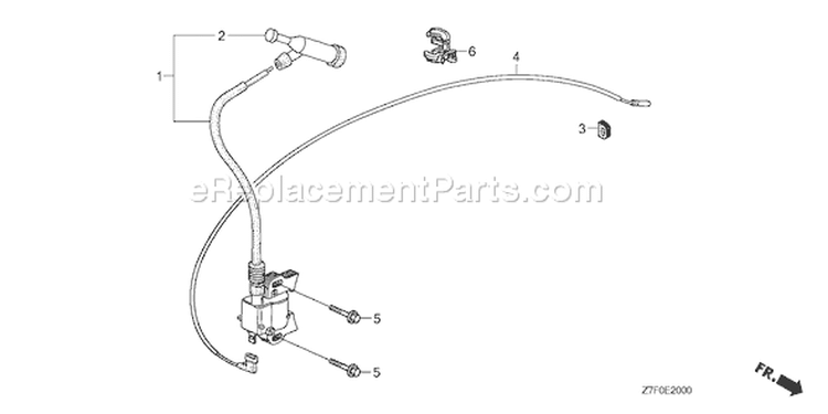 Page L Diagram and Parts List for GX390UH1 Type QAA2 - VIN# GCAHH-0000001 Honda Engine
