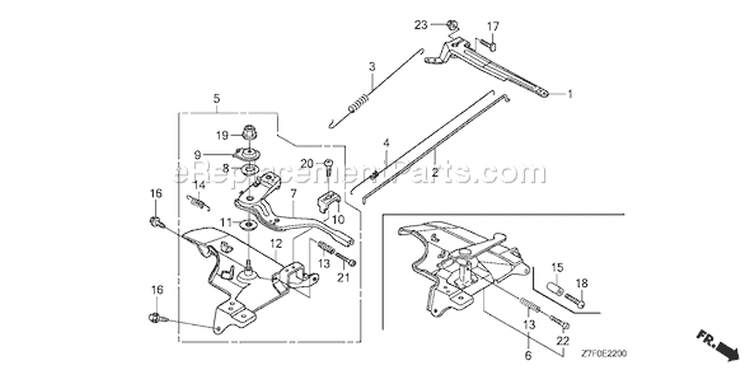 Page D Diagram and Parts List for GX390UH1 Type QAA2 - VIN# GCAHH-0000001 Honda Engine