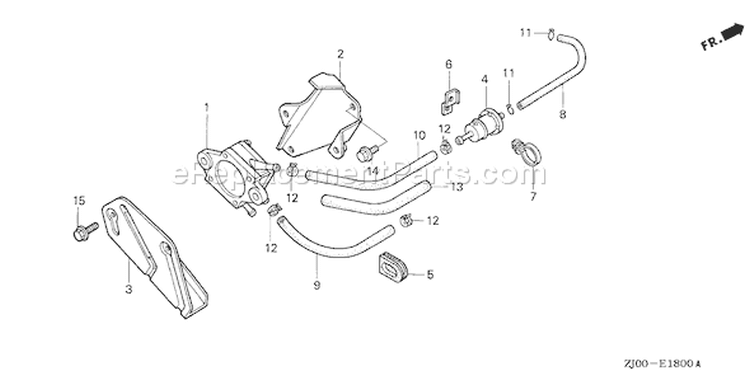 Page L Diagram and Parts List for GX610 Type QDF2 - VIN# GCAC-1000001-1999999 Honda Engine