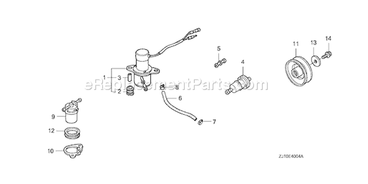 Page L Diagram and Parts List for GX620K1 Type QYDA - VIN# GCAD-2160001-9999999 Honda Engine