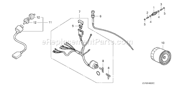 Page C Diagram and Parts List for GX620K1 Type VAB3 - VIN# GCAD-2000001-2159999 Honda Engine