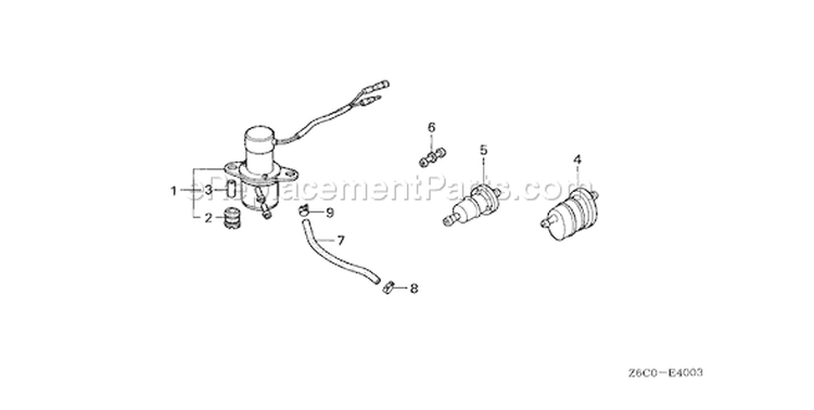 Page M Diagram and Parts List for GX610U1 Type QDX2 - VIN# GCAPK-1000001 Honda Engine