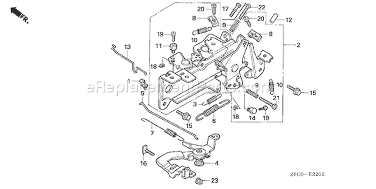 Page E Diagram and Parts List for GX620U1 Type VXA4 - VIN# GCARK-1000001 Honda Engine