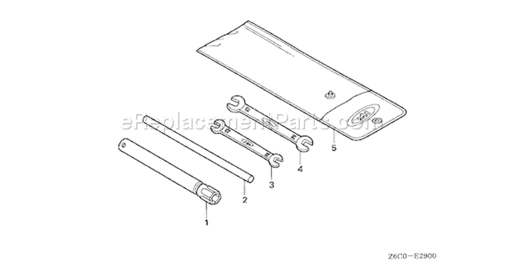 Page U Diagram and Parts List for GX620R1 Type VEP2 - VIN# GCARK-1000001 Honda Engine