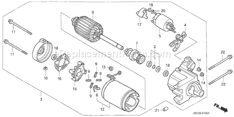 Page S Diagram and Parts List for GX610U1 Type VDF2 - VIN# GCAPK-1000001 Honda Engine