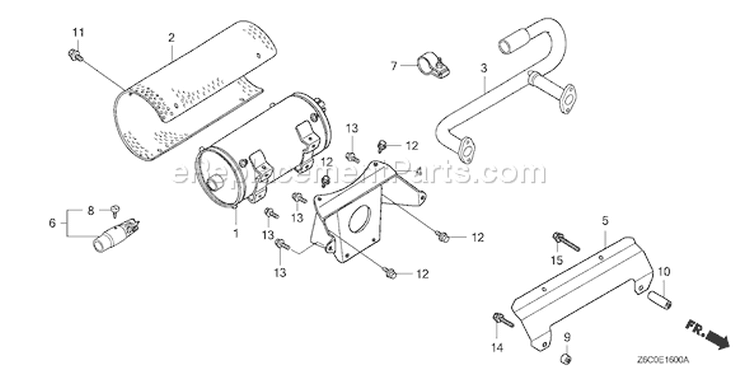 Page N Diagram and Parts List for GX610U1 Type VDF2 - VIN# GCAPK-1000001 Honda Engine