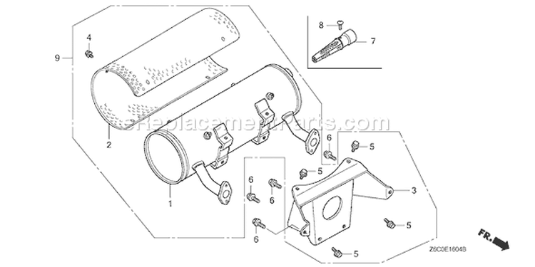 Page Q Diagram and Parts List for GX610U1 Type VDF2 - VIN# GCAPK-1000001 Honda Engine