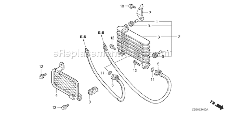 Page P Diagram and Parts List for GX670U Type VAB2 - VIN# GCASK-1000001 Honda Engine