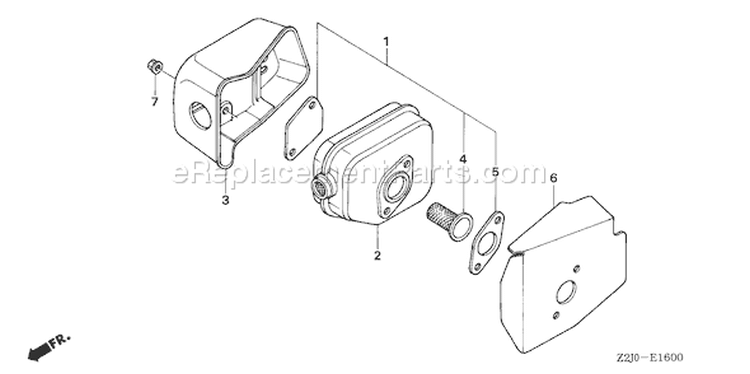Page K Diagram and Parts List for GXV160A1 Type A12 - VIN# GJAJA-1000001-9999999 Honda Engine