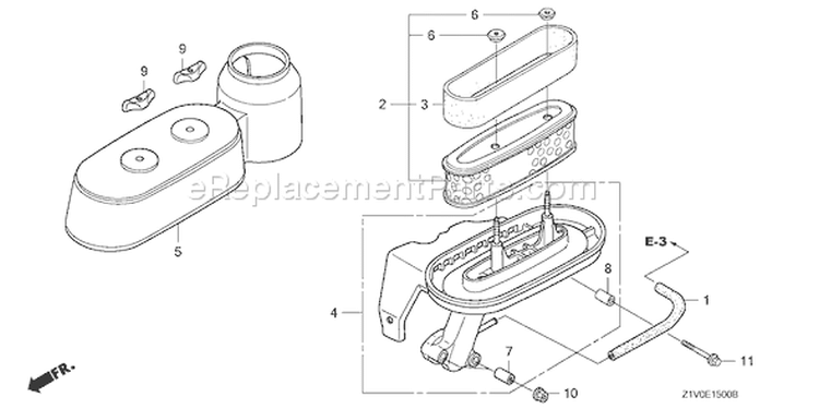 Page A Diagram and Parts List for GXV160H2 Type T1AH - VIN# GJAAH-1000001-9999999 Honda Engine