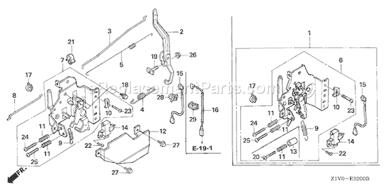 Page D Diagram and Parts List for GXV160H2 Type T1AH - VIN# GJAAH-1000001-9999999 Honda Engine