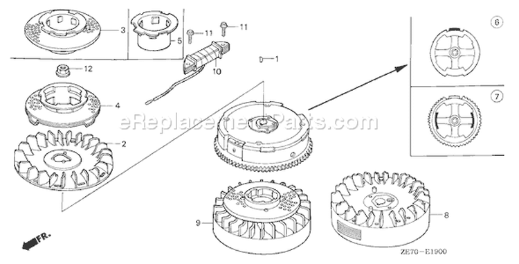 Page I Diagram and Parts List for GXV160 Type N42 - VIN# GJ03-1000001-1366578 Honda Engine