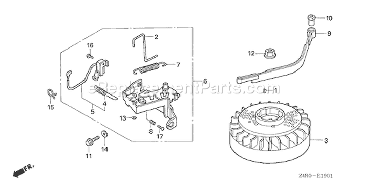 Page I Diagram and Parts List for GXV160UA1 Type A12 - VIN# GJAHA-1000001 Honda Engine