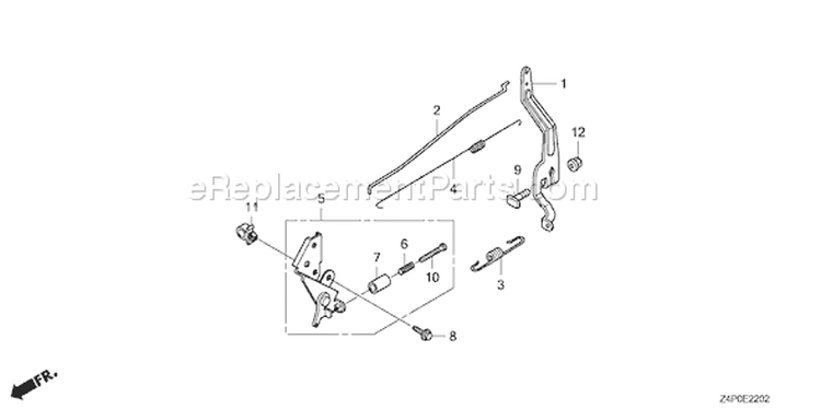 Page D Diagram and Parts List for GXV160UH2 Type TBE - VIN# GJABH-1000001 Honda Engine