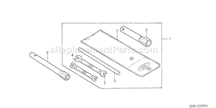 Page O Diagram and Parts List for GXV270 Type DAP3 - VIN# GJ01-1000001-1034654 Honda Engine