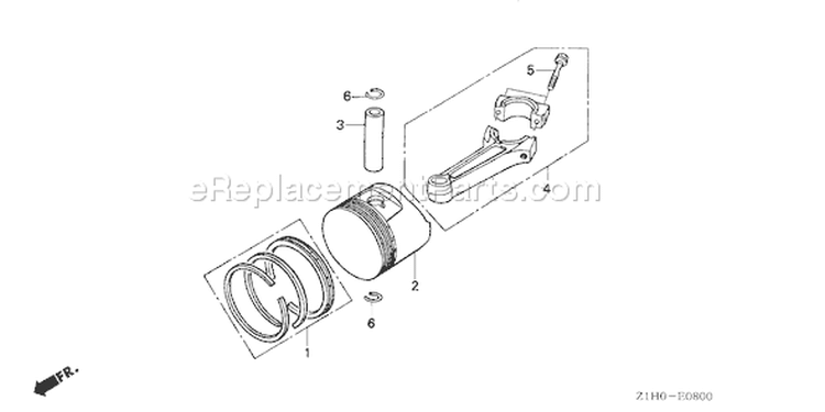 Page N Diagram and Parts List for GXV340A2 Type DA2 - VIN# GJADA-1000001-9999999 Honda Engine